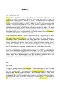 Riassunto dei libri dell'Odissea