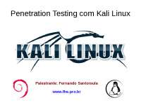 kali-Os Sistema operacional linux