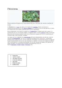 Fitovirus, virus del mosaico - Docsity