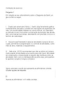 Exercícios de Construção Civil: Gantt, Lean, Gesso, Alvenaria e Materiais