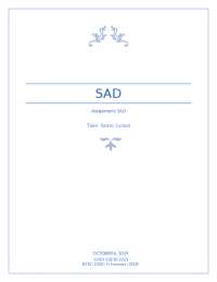 Systems Analysis and Design (SAD) - Docsity
