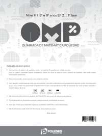 Olímpiada de Matemática Poliedro 2018, nível 2( 8 e 9 ano)