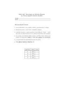 Introdução aos Métodos Formais: Prova MAC 239, 2º Semestre de 2013