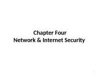 Chapter four for cryptography course - Docsity