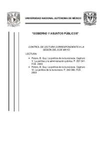 Interacción burocracia y grupos de presión en gobierno: papel de separación política y adm