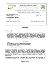 Eletromagnetismo: Experimento de Resistividade e Temperatura