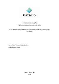 PCC HISTORIA DA EDUCAÇÃO
