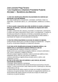 Classificações e Propriedades de Materiais: Um Guia para Arquitetos e Urbanistas