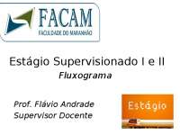 Fluxograma do Processo de Estágio Supervisionado I e II