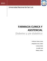 Apuntes sobre Diabetes y Pie Diabético