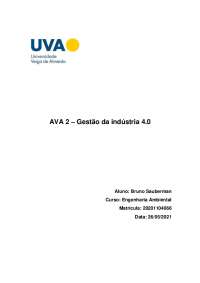 AVA2 Gestão da Industria 4.0