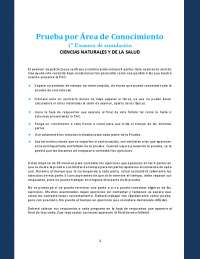 Examen simulacro ciencia naturales