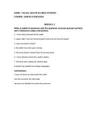 EJERCICIOS DE INGLES 2 - Docsity
