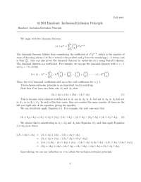 Inclusion-Exclusion Principle: Counting Sets and Derangements