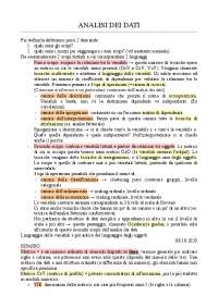 Analisi dei dati pt.1