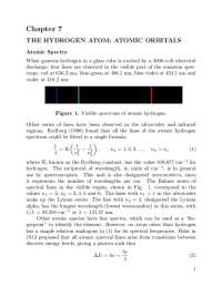 The Hydrogen Atom; Atomic Orbitals - Docsity