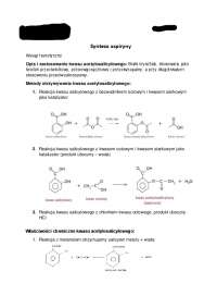 Synteza aspiryny.Metoda otrzymywania kwasu acetylosalicylowego,właściowści chemiczne itp.