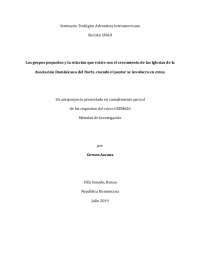 ANTEPROYECTO TESIS GRUPOS PEQUEÑOS