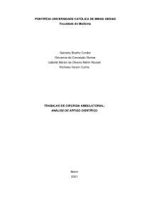 Uma análise de artigo em Urologia
