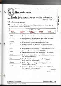 Advanced Spanish Test - Docsity