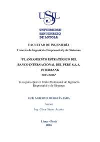 tesis para optar el titulo profesional