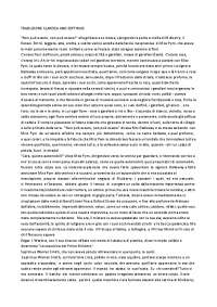 TRADUZIONE - CLARISSA AND SEPTIMUS - MRS DALLOWAY