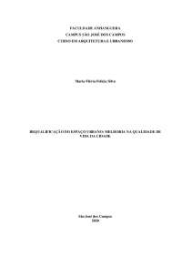 Requalificação urbana-melhoria na qualidade de vida da cidade