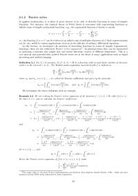 Fourier Series: Representing Functions as Sums of Trigonometric Functions