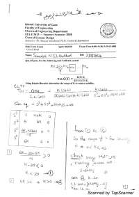 Control system design Assignment | Assignments Control Systems | Docsity