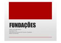 Aula de Fundações - Notas