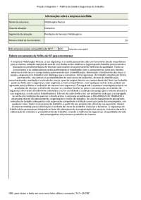 PROJETO INTEGRADOR II- SEGURANÇA DO TRABALHO