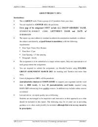 SMA Group Assignment - Docsity