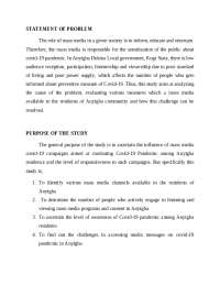 Research sample Assignment