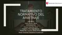 tratamiento normativo del arbitraje
