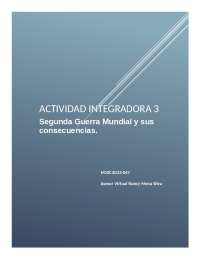 Actividad Integradora Modulo 10 AI 3 | Apuntes de Historia - Docsity
