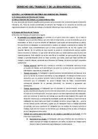 Derecho del trabajo y de la seguridad social - Docsity