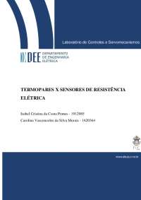 Trabalho sobre Termopares e Sensores