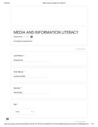 Media Information Literacy - Docsity