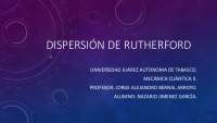 Exposicion sobre Dispersión de Rutherford