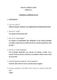 EIPASS 7 MODULI USER - MODULO 3: TUTTE le RISPOSTE COMPLETE dell'ESAME ...