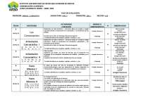 Plan de evaluacion de fonetica