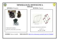 FICHAS DE MINERALES