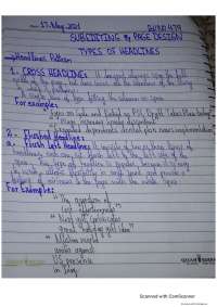 Pattern and types of headlines along with picture examples