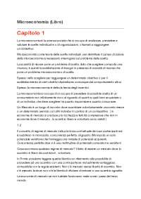 Riassunti Microeconomia di Gustavo Piga