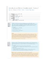 Exercício de Fixação módulo 1 - Introdução ao Direito Constitucional