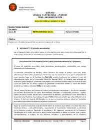 lenguaje y literatura prueba