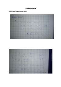 Examen Parcial de Matemática Básica para Ingeniería