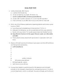 Trauma Care: Multiple Choice Questions for Medical Students