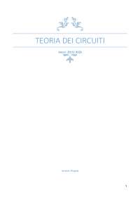 Teoria dei Circuiti per ingegneria