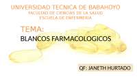 Blancos Farmacológicos: Interacción entre Receptores y Fármacos - Prof. Pedroza Toledo